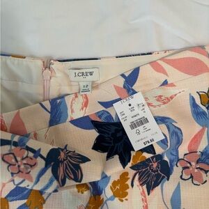J. Crew Floral Skirt - Pink, Blue, Yellow